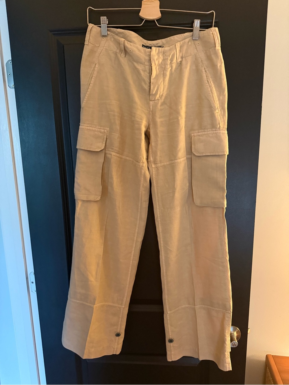 Ralph Lauren Womens Cargo Pants in Khaki